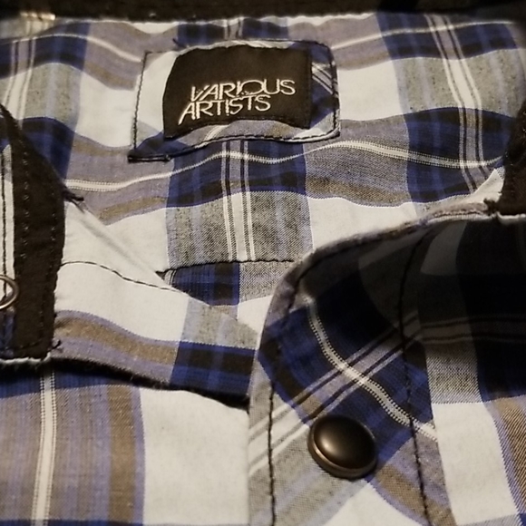 VARIOUS ARTISTS  WESTERN SNAP BUTTON SHIRT EXCELLENT COND. - Picture 4 of 5